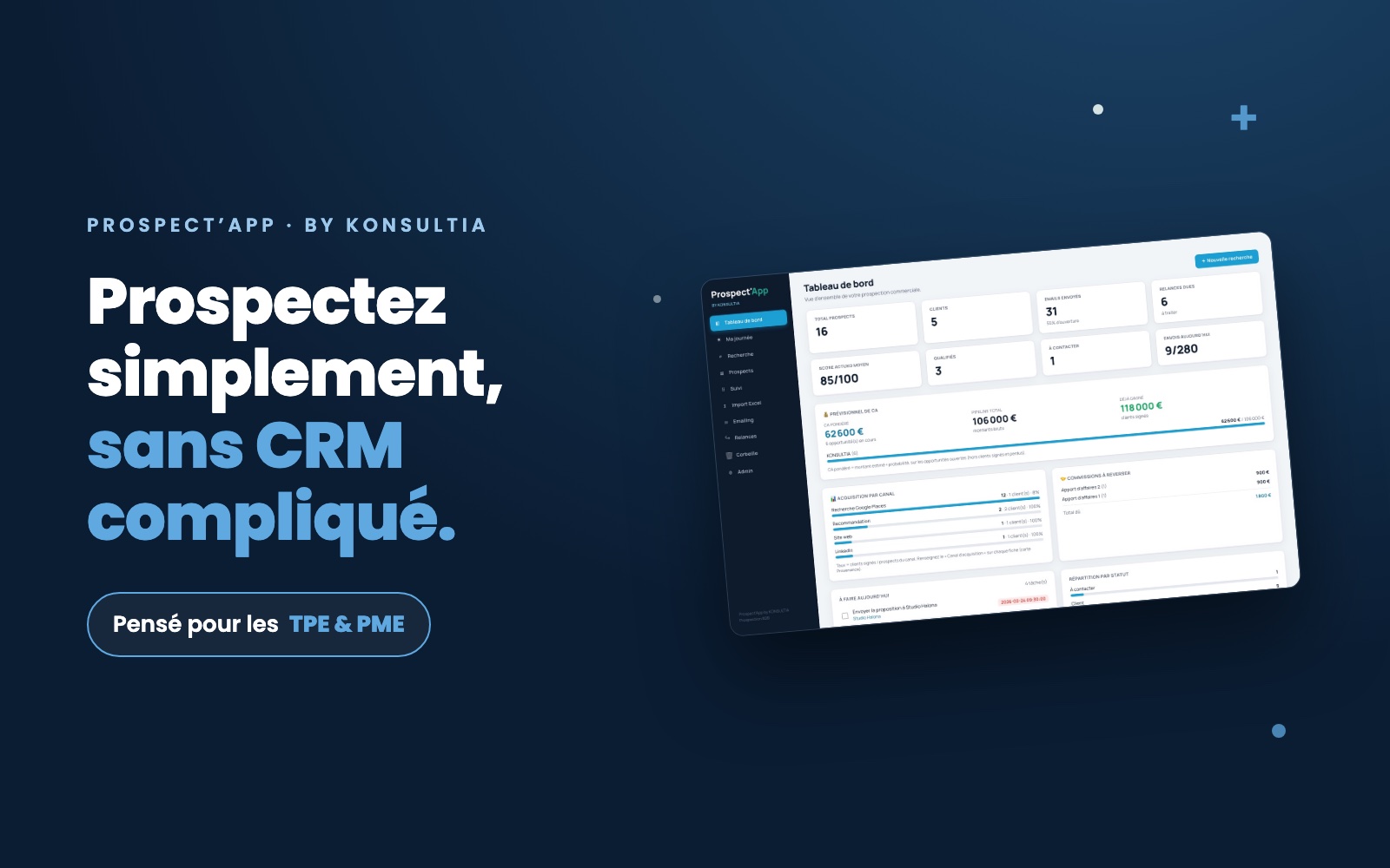 Prospect'App — aperçu de l'application